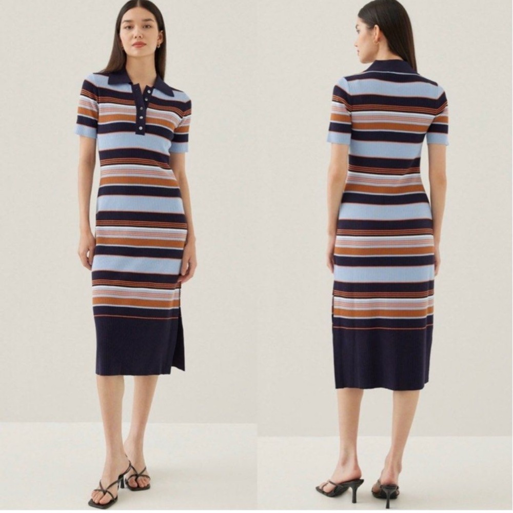 Striped knit dress